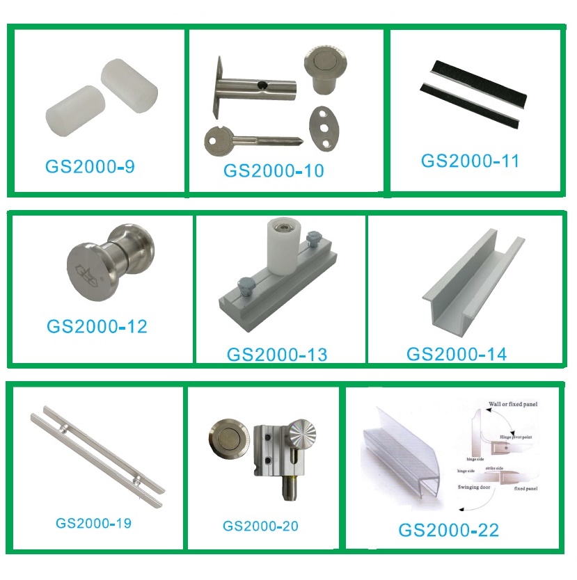 Diseño personalizado de la puerta plegable de vidrio de aluminio 8-12