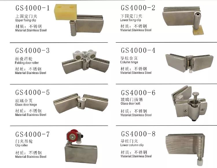 Puerta de vidrio deslizante sin marco Puerta de vidrio deslizante