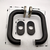 Manija de palanca de puerta negra mate de diseño de calidad de fabricante profesional Manija de puerta minimalista moderna