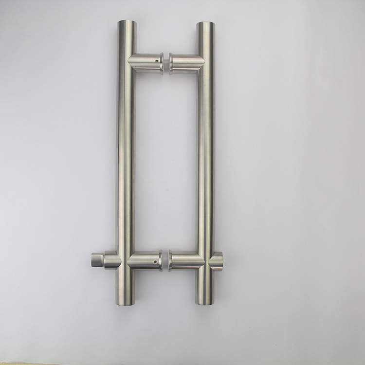 Manijas de cerradura de puerta de vidrio de acero inoxidable 304 con forma de H estilo