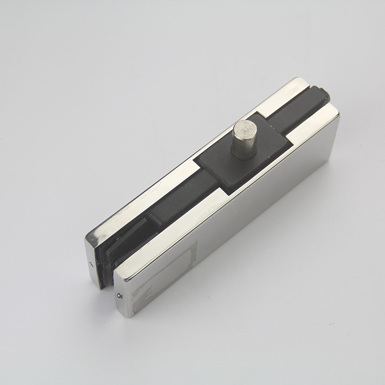 Anillo de latón de alta calidad con parche superior de vidrio templado para puerta de vidrio