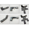 Puerta de cristal Abrazadera de acero inoxidable Top Patch Ajuste