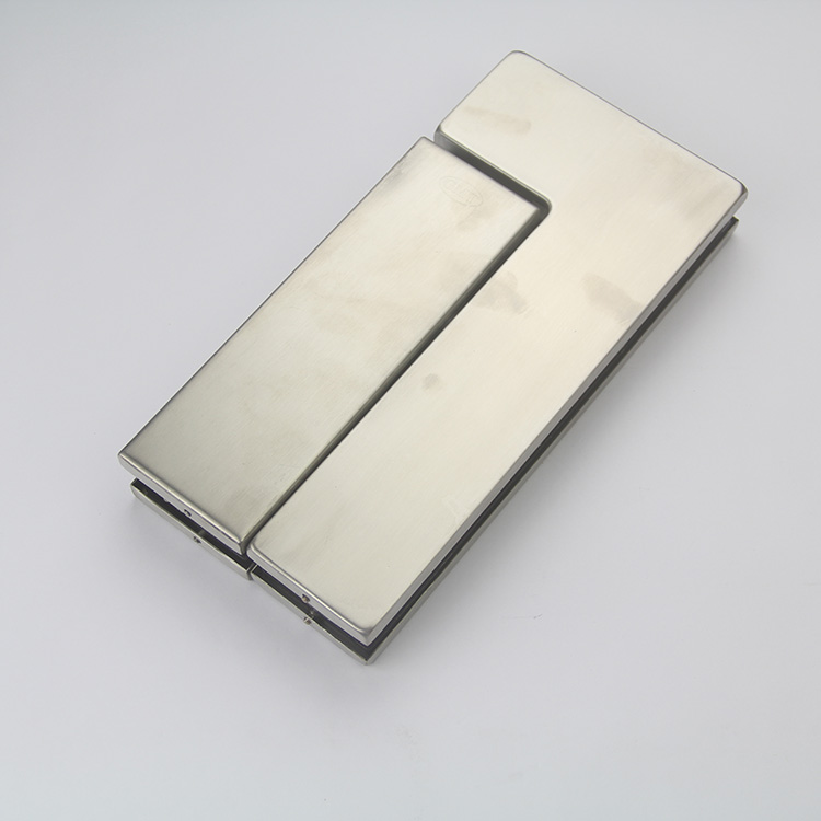 Accesorio de parche de bisagras de puerta de abrazadera de vidrio de acero inoxidable 304 de diferentes diseños para oficinas