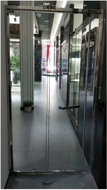 Vidrio interior Bi-plegado Puertas de cristal Partición plegable para el centro comercial Office Sala de reuniones