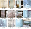 Sistema de puerta de vidrio deslizante sin marco Puerta de cristal de acero inoxidable Puerta de vidrio de acero inoxidable