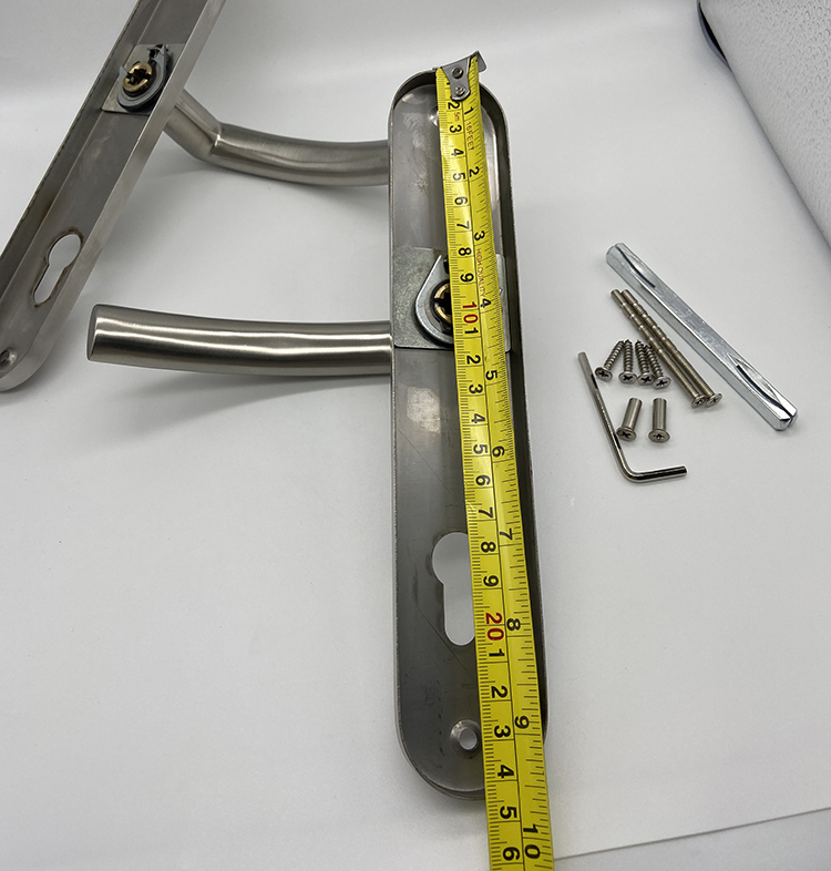 Manija de puerta interna de placa larga de acero inoxidable SSS