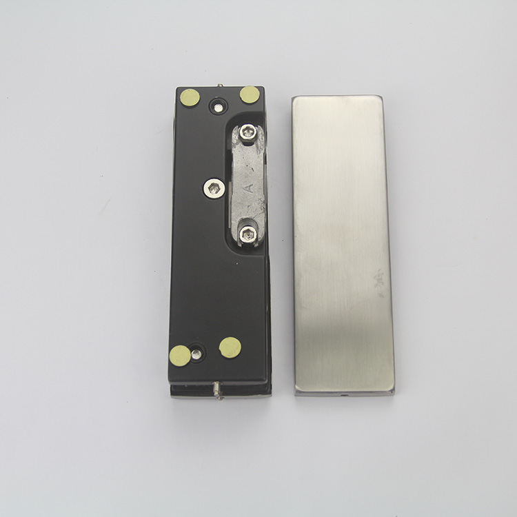 Montaje de parche de puerta de vidrio de baño de espejo de acero inoxidable de nuevo estilo