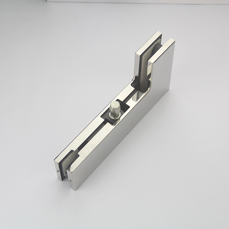 Puerta de vidrio de aluminio inferior Puerta de vidrio sin marco Capado de parche