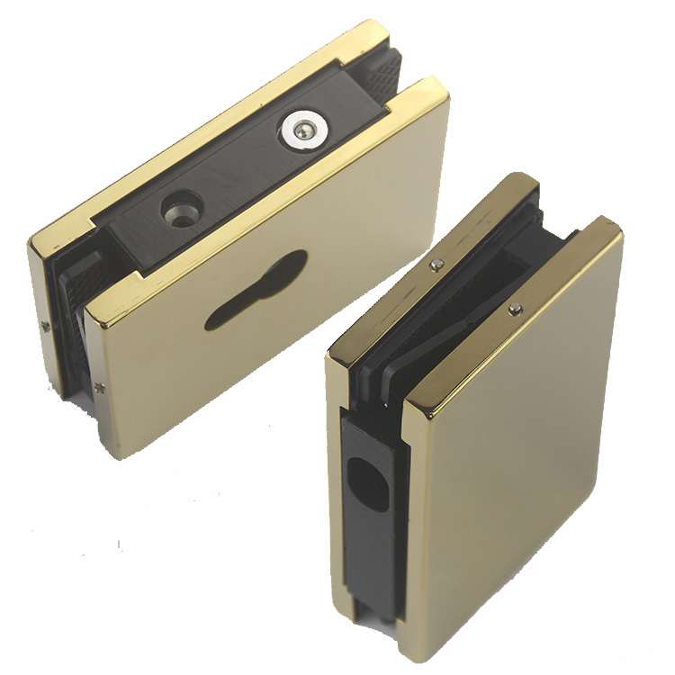 Copa de seguridad de acero inoxidable de doble capa de manchas de cobre con cerradura de puerta de vidrio