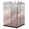 Puerta de vidrio deslizante de hardware de acero inoxidable de alta calidad para sala de ducha japonesa